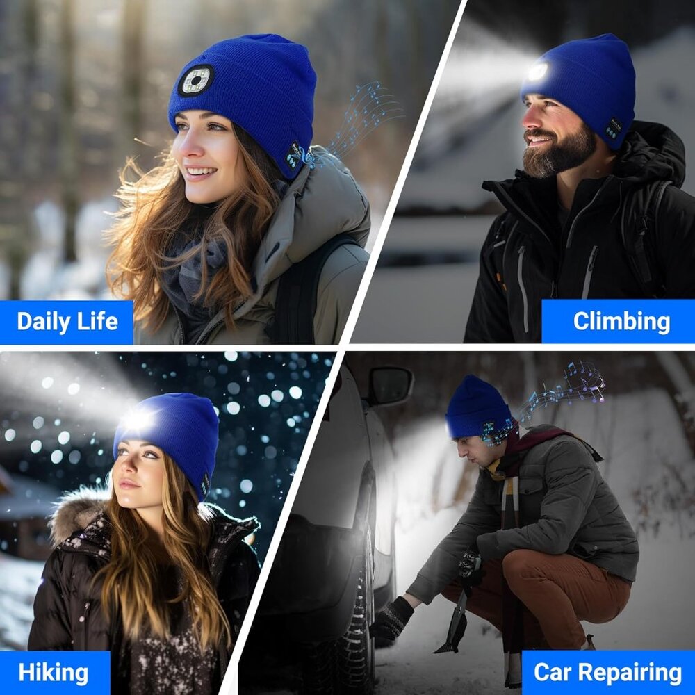 Bluetooth Beanie With Light, Beanie With Led And … - image 6